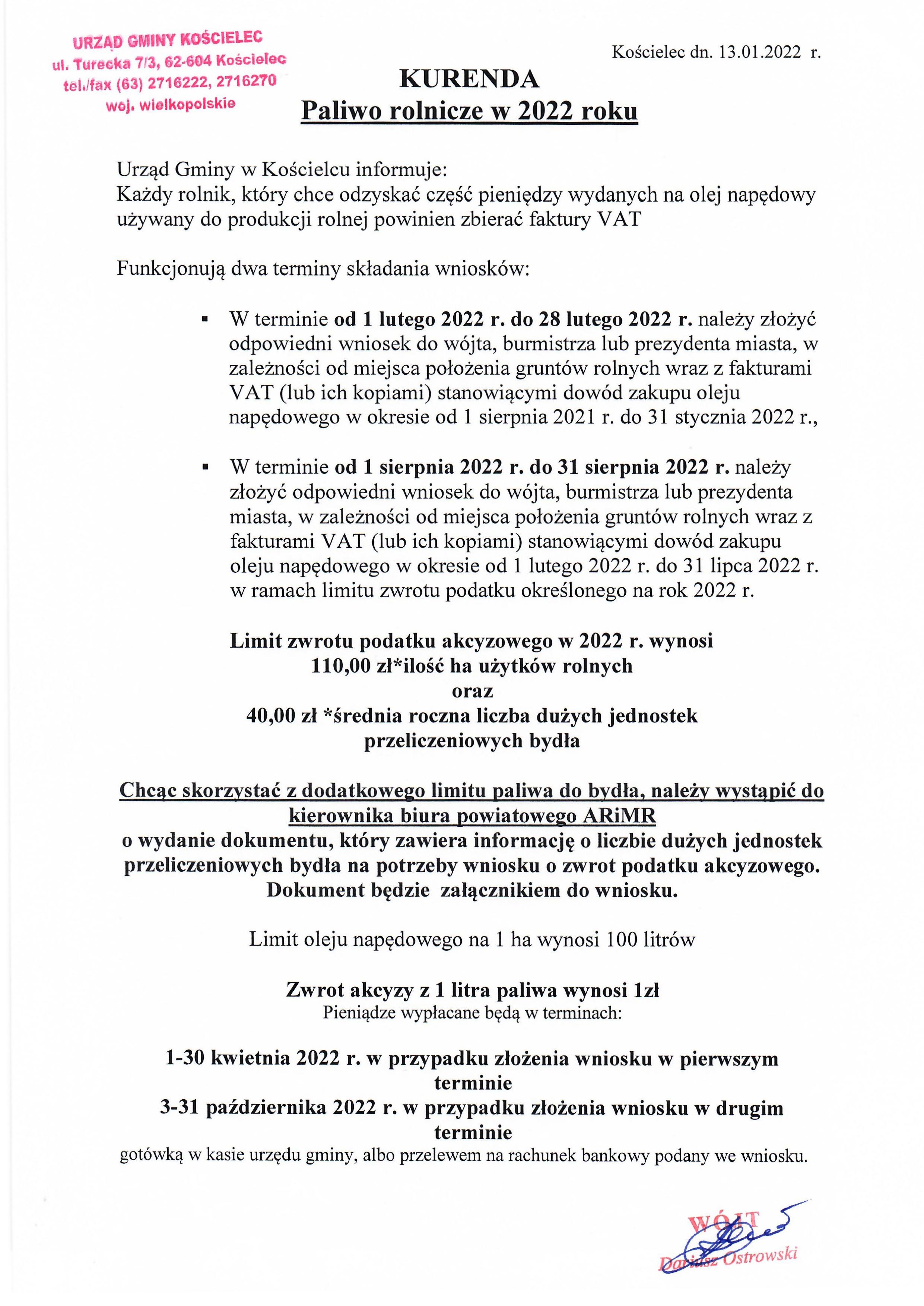 Paliwo rolnicze w&nbsp;2022 roku