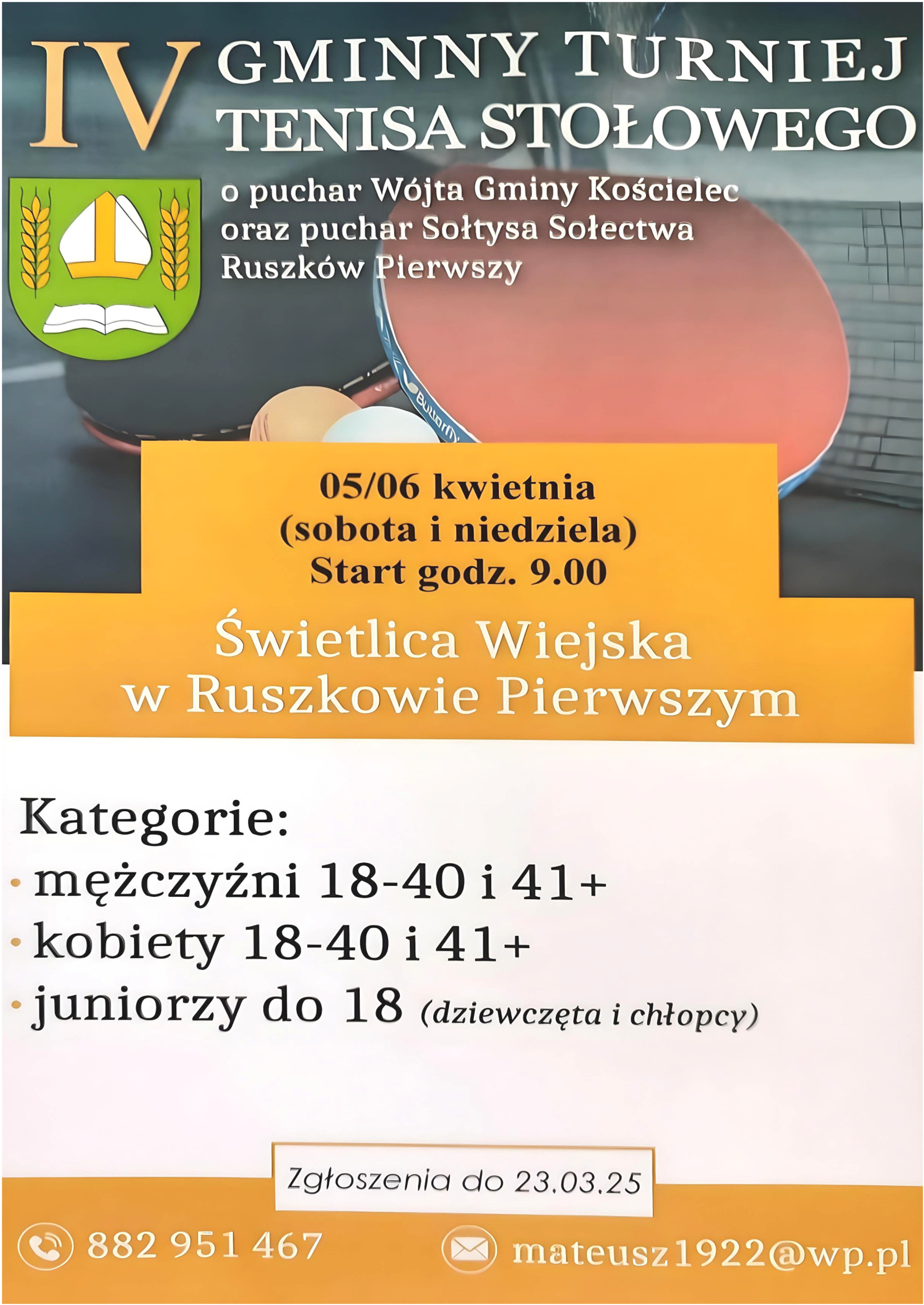 Turniej Tenisa Stołowego